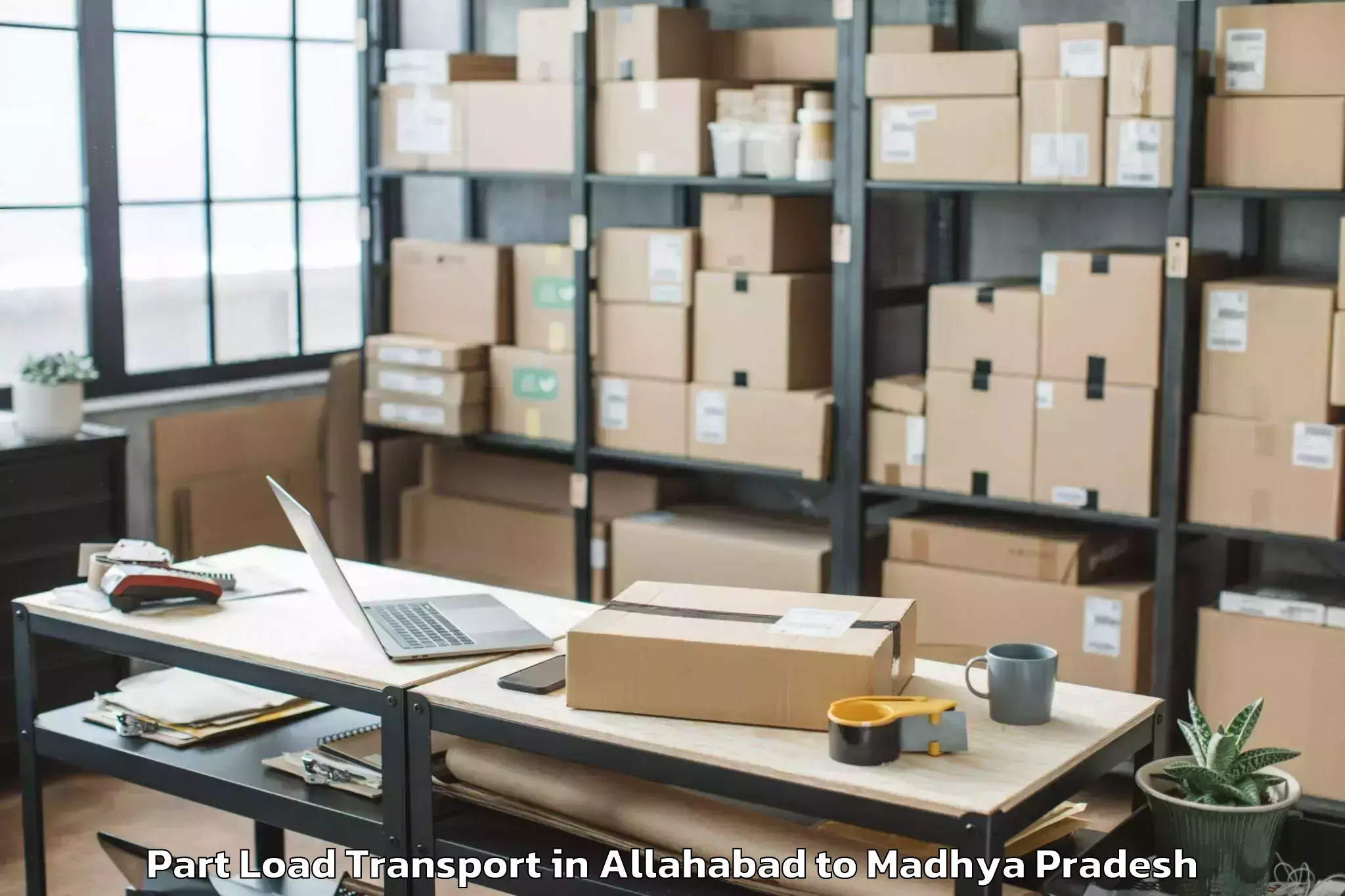 Affordable Allahabad to Mandsaur Part Load Transport